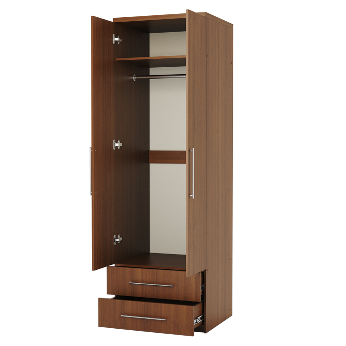 Для одежды, Шкаф для одежды с ящиками Комфорт МШЯ-21 100х60 с зеркалами