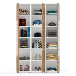 Набор модульной мебели из трёх узких шкафов для документов Лидер-8