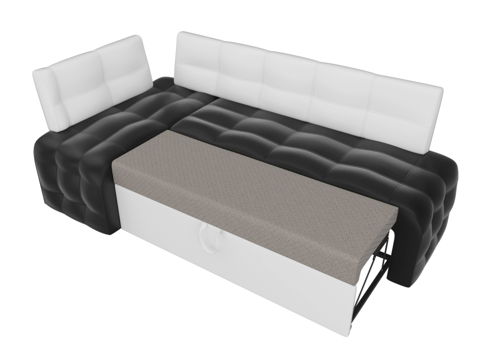 Диваны угловые кухонные, Кухонный угловой диван Люксор левый угол, экокожа