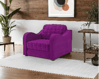 Кресло-кровать аккордеон Барон №4 НПБ Микровелюр