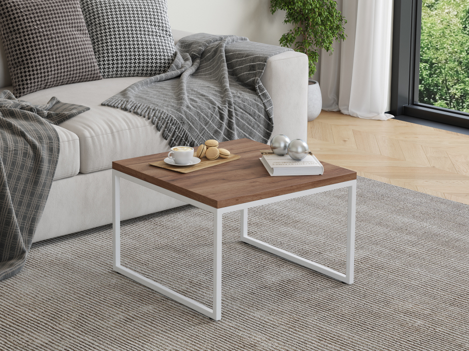 Журнальные столики, Столик журнальный Айсберг Лофт 01 Белый