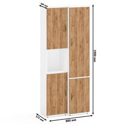 Пенал пять полок и пенал с нишей Лидер-8