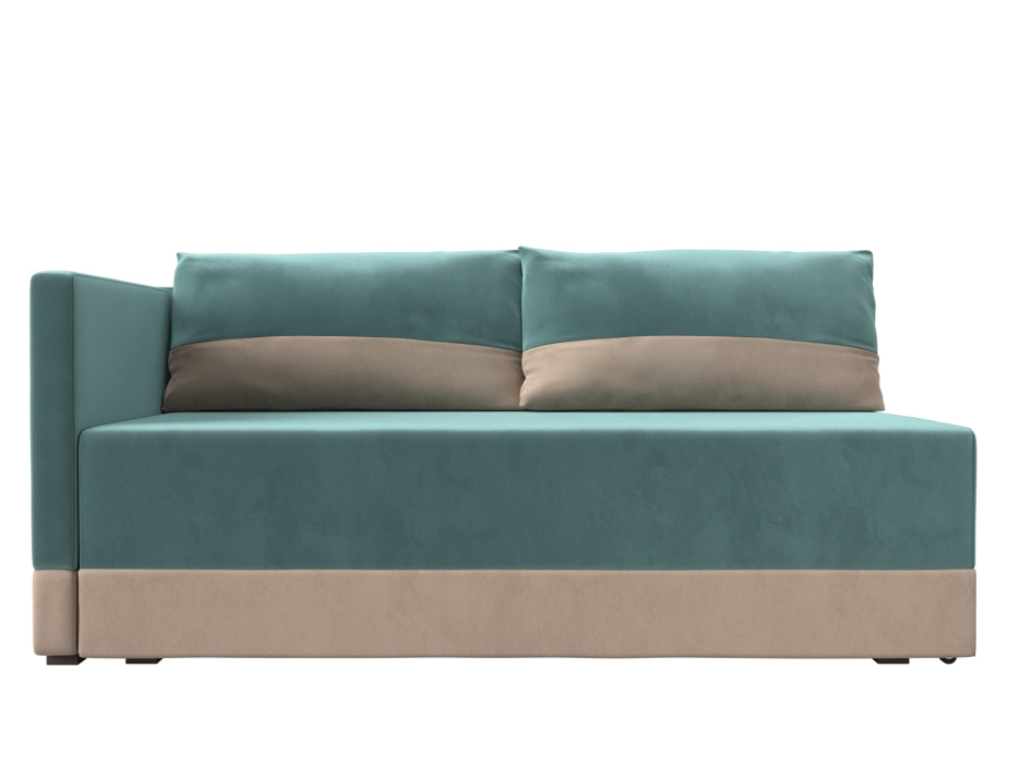 Кушетка диван, Кушетка Никас левая, велюр