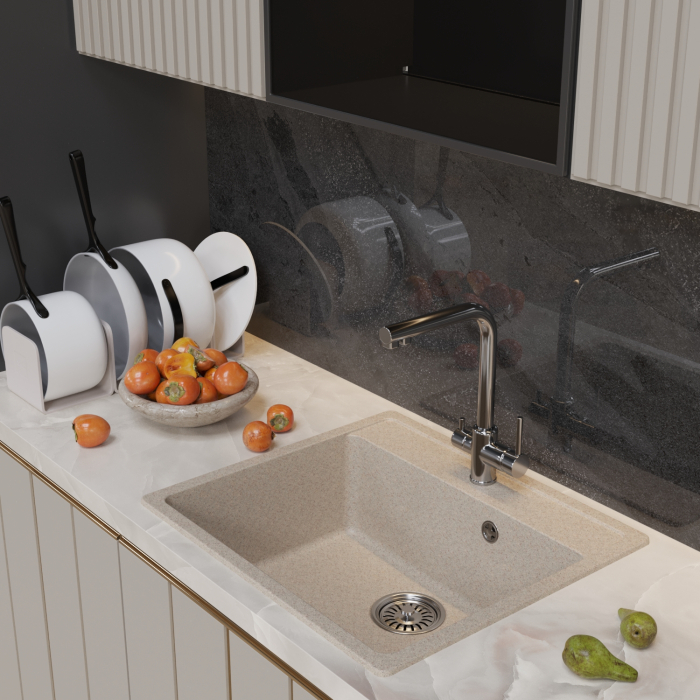 Кухонные мойки, Мойка ML-GM15, 560*500*180мм NEW*