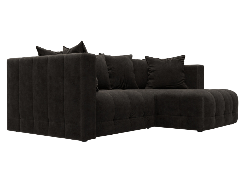 Диваны еврокнижки, Диван угловой Лига-052 НПБ угол универсальный, велюр BRUT