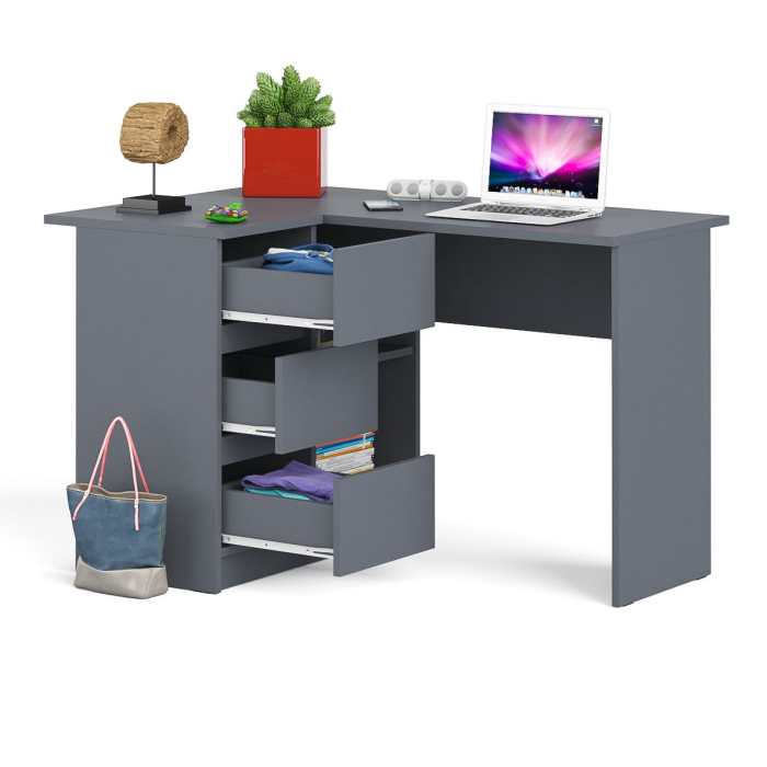 Детские столы, Угловой компьютерный стол Мори МС-16 правый