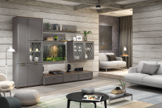 Стенки для гостиной, Модульная гостиная Карина композиция 1