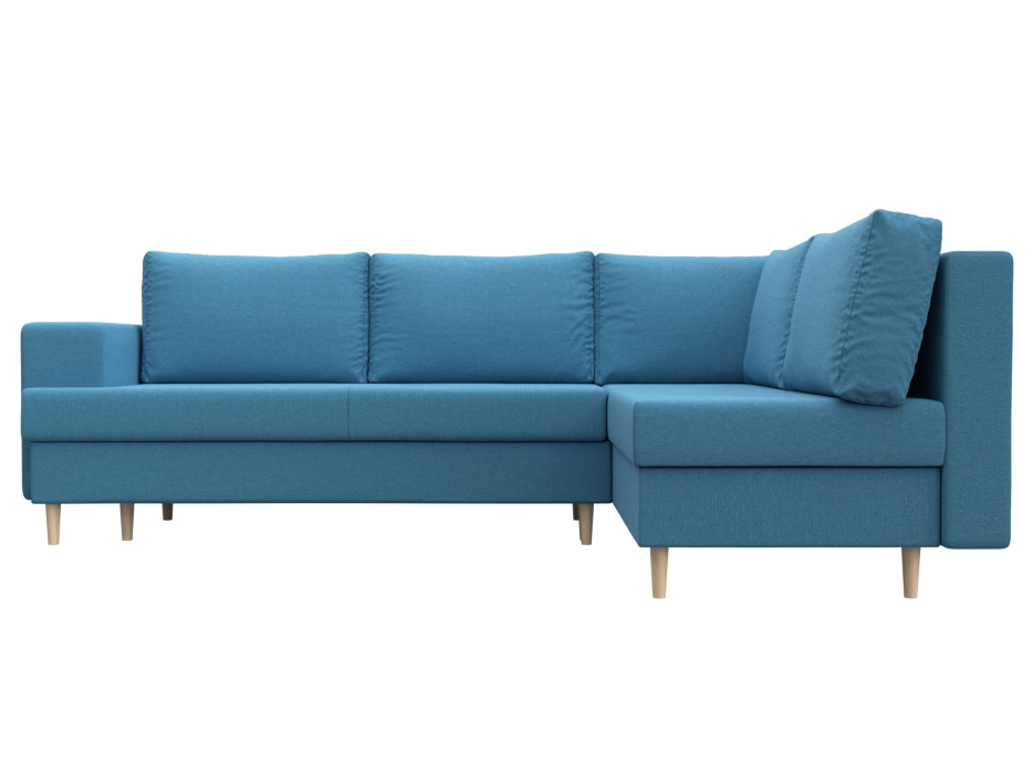 Диваны угловые в гостиную, Диван угловой Сильвана правый угол, рогожка Амур