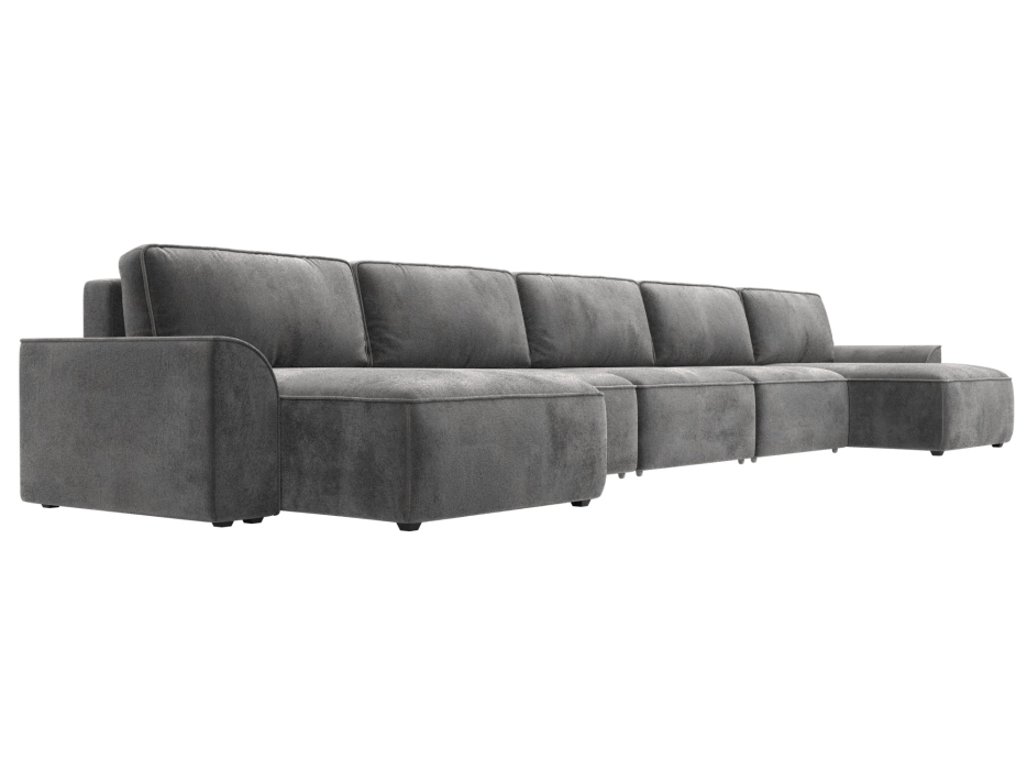 Диваны еврокнижки, Диван П-образный Лига-048 НПБ МегаЛонг, велюр TOWER