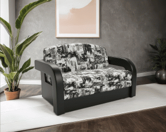 Диван прямой выкатной Кармен-2 (Газета)