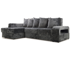 Диваны угловые в гостиную, Угловой диван Марго 1 левый, велюр