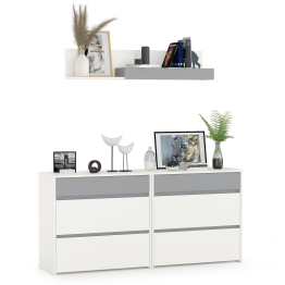 Комоды Торонто 13.321 с навесной полкой