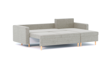 Диван-кровать угловой еврокнижка-пантограф Белфаст, рогожка