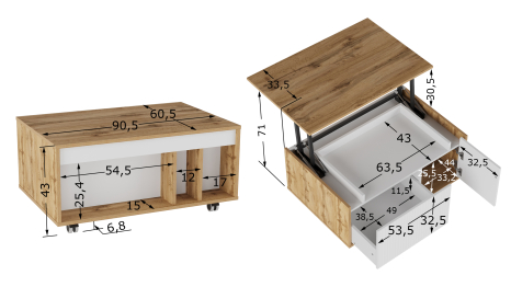 Стол трансформер Хагги L