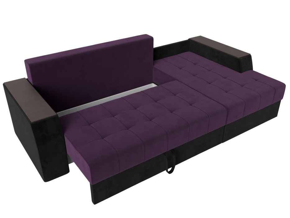 Диваны угловые в гостиную, Угловой диван Эмир БС правый угол, велюр