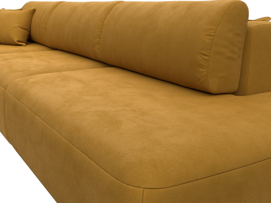 Диваны еврокнижки, Диван прямой Лига-036 НПБ Модерн Лонг подлокотник слева, велюр BRUT