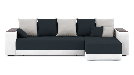 Диван-кровать угловой Дубай еврокнижка, велюр +кож.зам