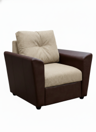 Кресло Амстердам , рогожка/экокожа