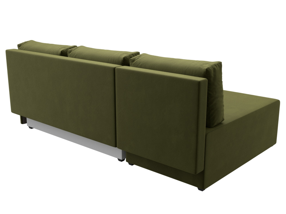 Диваны угловые в гостиную, Угловой диван Поло левый угол, микровельвет