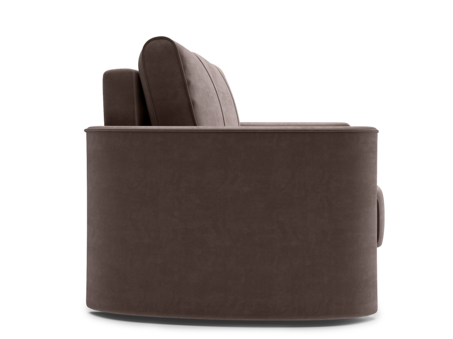 Диваны еврокнижки, Диван прямой Амми двухместный, Трехсекционная еврокнижка, велюр