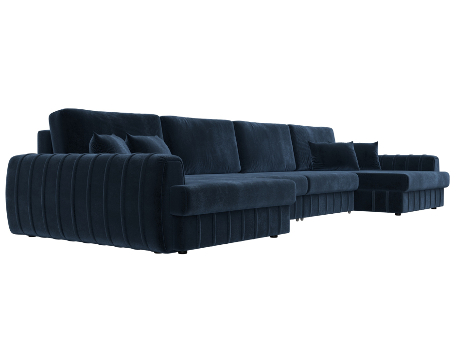 Диваны угловые в гостиную, Диван П-образный Лига-057 НПБ Лонг, велюр TOWER