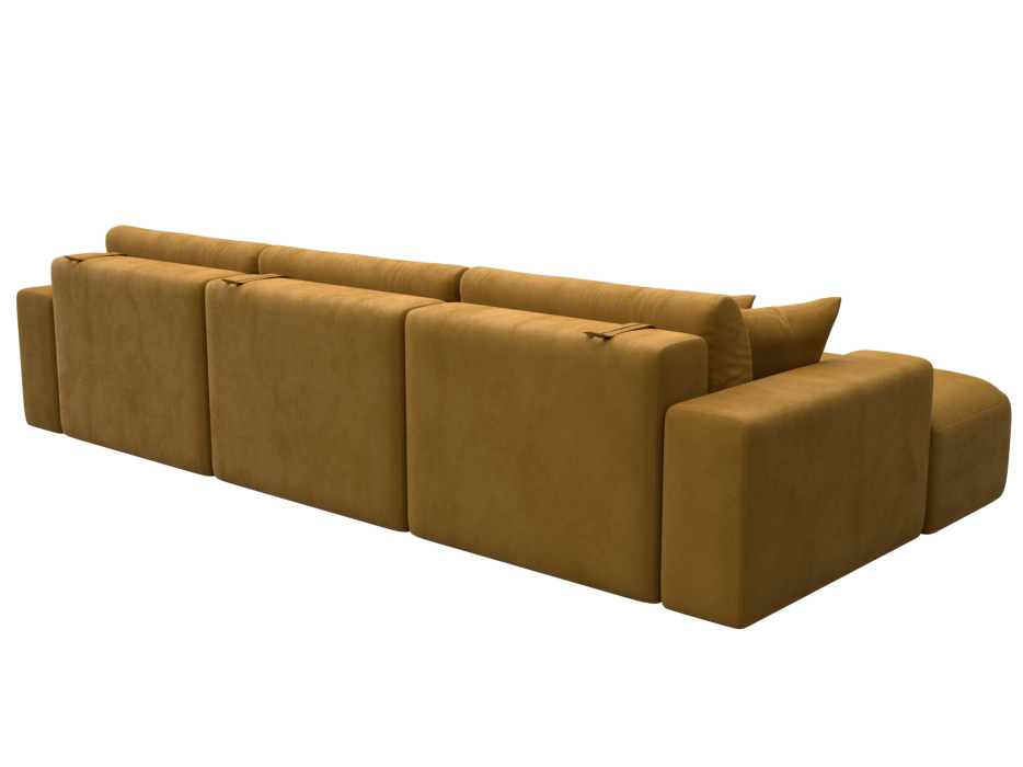 Диваны еврокнижки, Диван угловой Лига-036 НПБ Классик Лонг левый угол, велюр BRUT