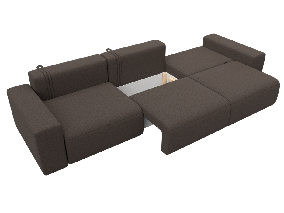 Диваны еврокнижки, Диван прямой Лига-036 НПБ Классик Лонг, рогожка Амур