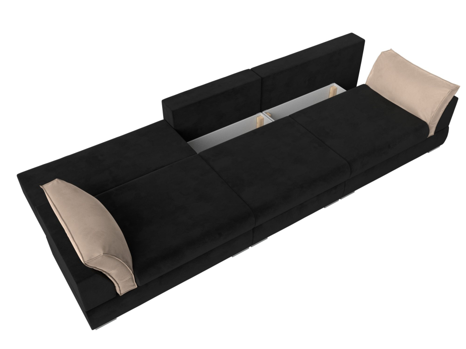 Диваны прямые кухонные, Прямой диван Пекин Long, велюр