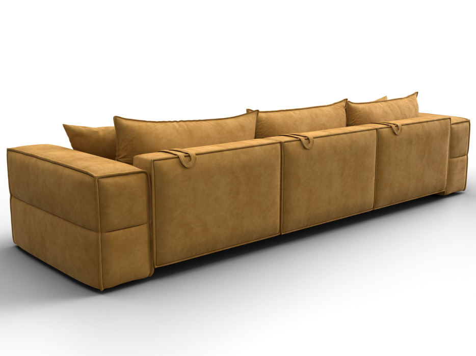 Диваны еврокнижки, Диван прямой Лига-058 НПБ Лонг, велюр BRUT