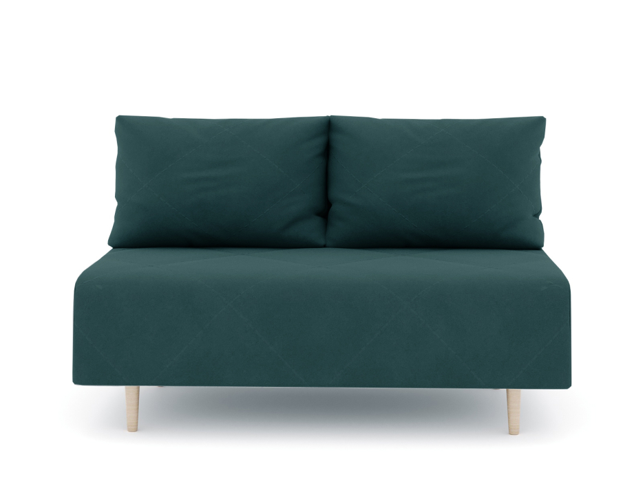 Дизайнерские диваны для гостиной, Диван прямой нераскладной Милли мини 2-х  местный без подлокотников, велюр