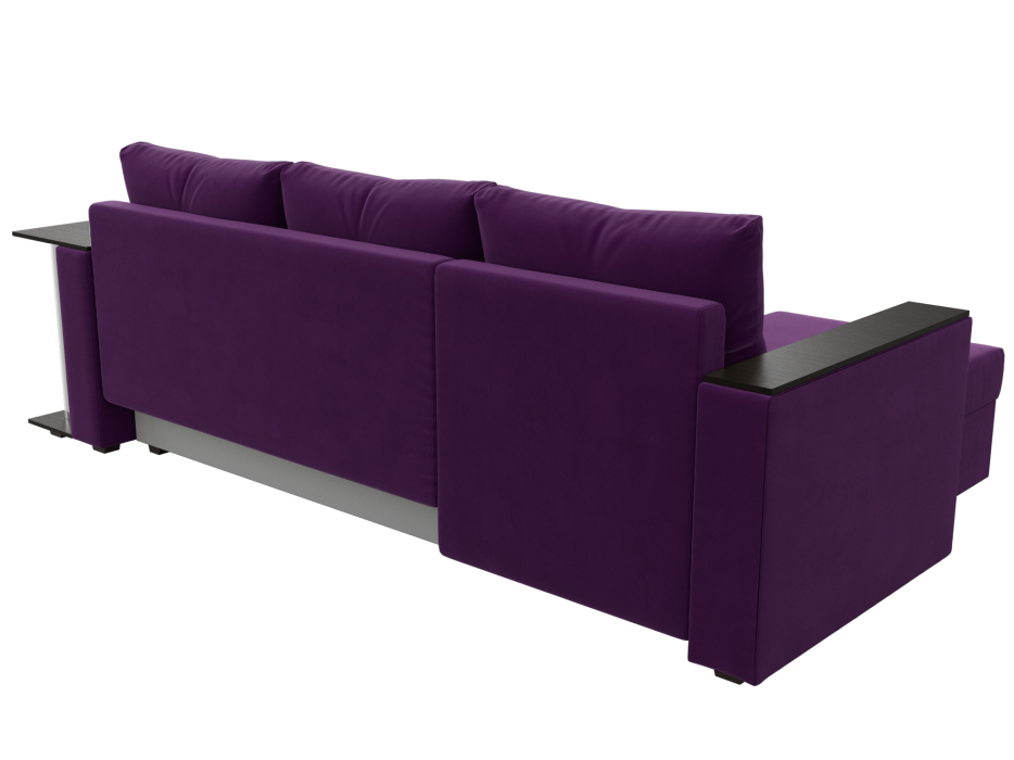 Диваны угловые в гостиную, Угловой диван Атланта левый угол, микровельвет