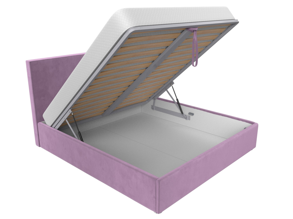 Мягкая кровать, Интерьерная кровать Кариба 200, микровельвет