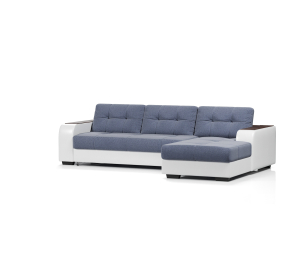 Диван-кровать угловой дельфин Брюссель,велюр+экокожа