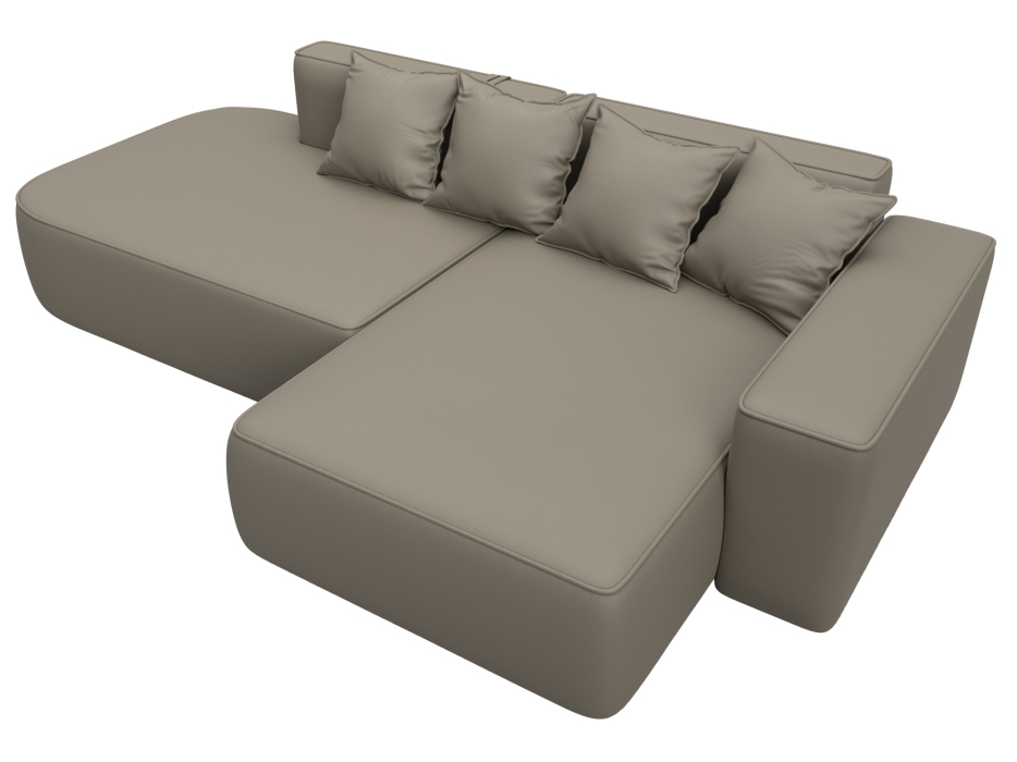 Диваны угловые в гостиную, Диван угловой Лига-065 угол правый, экокожа GRIFON