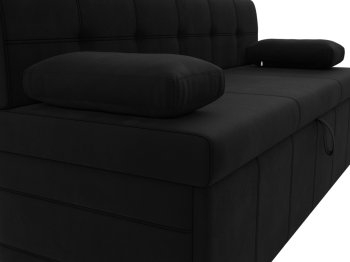 Кухонный прямой диван Лео, микровельвет