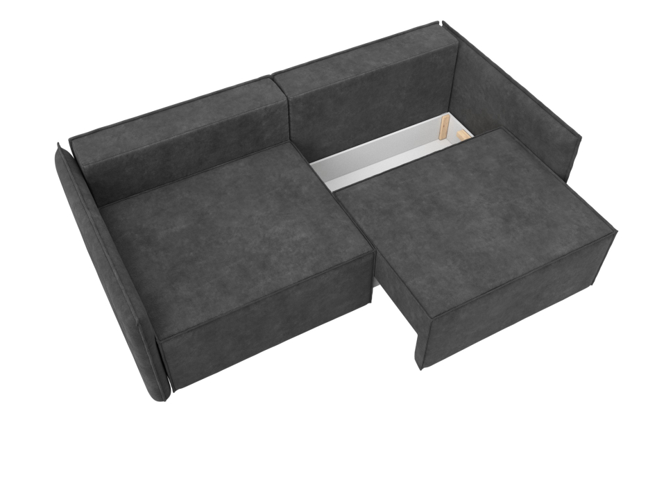 Диваны с ящиком для белья, Диван прямой Либерти, велюр BRUT