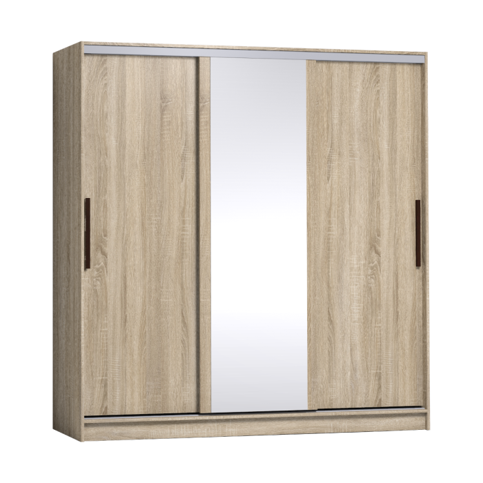 Шкафы-купе, Шкаф-купе 3-дв  Strike 2000 зеркало/лдсп  (в2105*ш2000*г595)