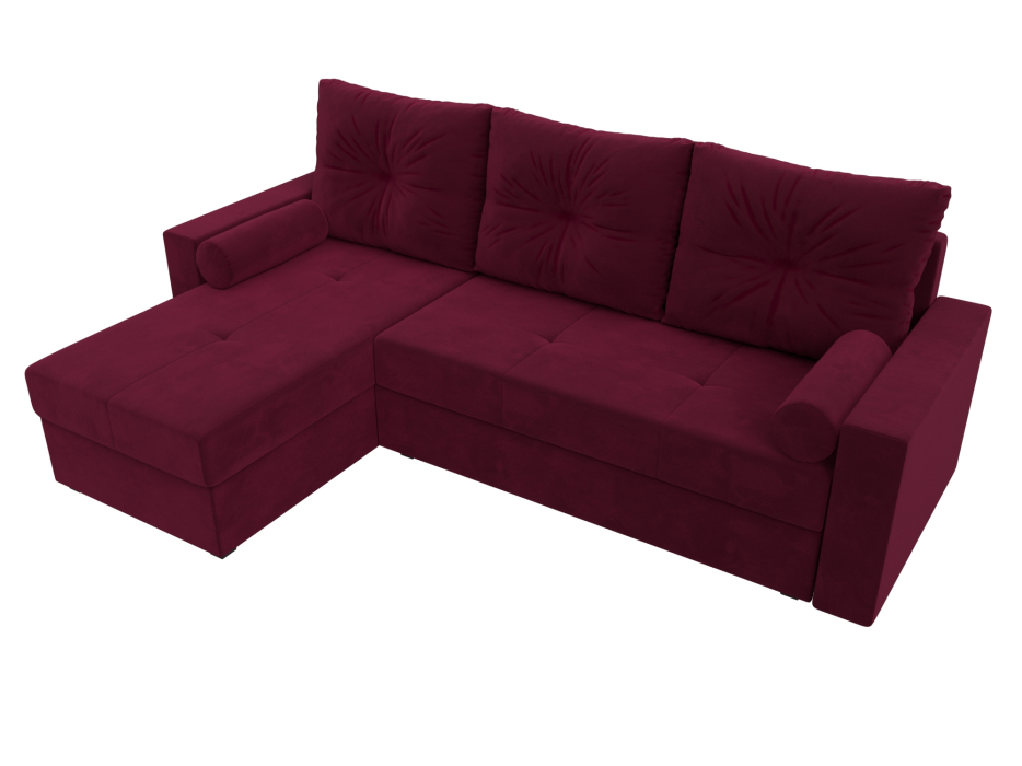 Диваны угловые в гостиную, Диван угловой Верона Лайт левый угол, микровельвет