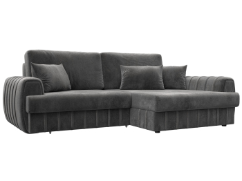 Диван угловой Лига-057 НПБ угол правый, велюр TOWER