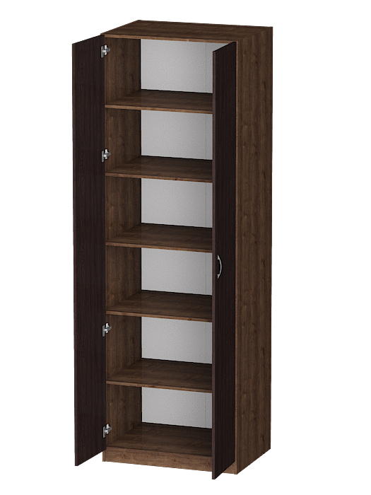 Для одежды, Распашной шкаф Лайф с полками 80*60*240 Дуб экспрессив