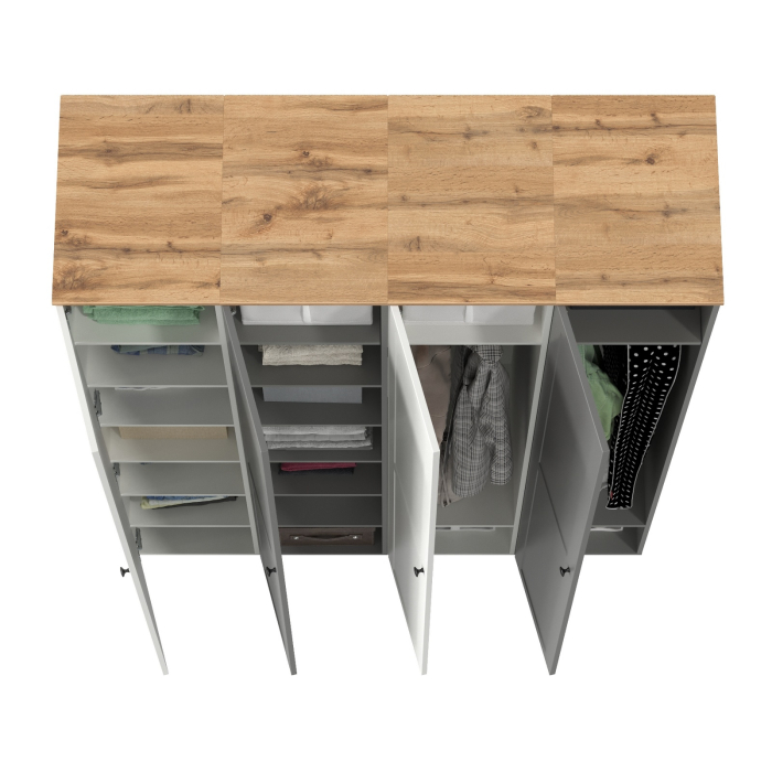 Прихожие, Набор шкаф-пеналов 4 штуки для прихожей Остин