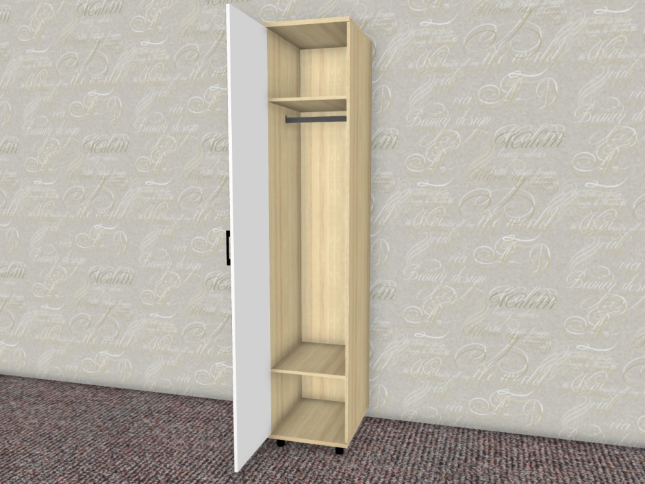 Шкафы одностворчатые, Модульная система Грейс Шкаф ШК-5027  Ясень Асахи