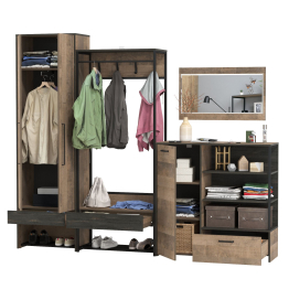 Прихожая модульная в стиле лофт Трувор № 234