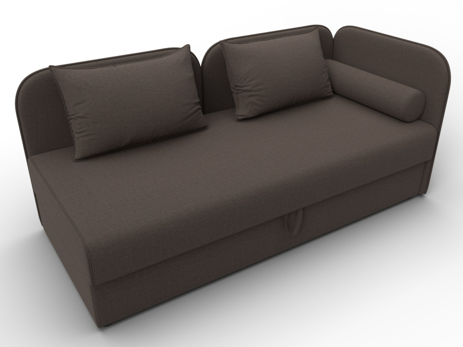 Диваны кровати прямые, Тахта Лига-094 НПБ, рогожка Амур