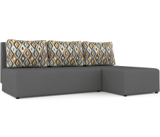 Диваны угловые в гостиную, Угловой диван-кровать Рим, велюр