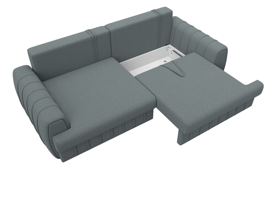 Диваны еврокнижки, Диван прямой Лига-057 НПБ, рогожка Амур