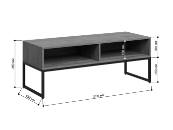 Тумба Айсберг Лофт Черный