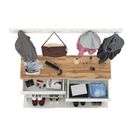 Две обувницы с вешалкой для одежды Октава.