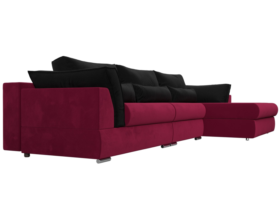 Диваны угловые в гостиную, Угловой диван Пекин Long угол правый, НПБ, микровельвет