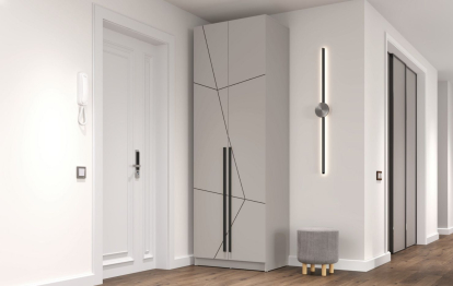 Шкаф для одежды 67.14 Брандо (2-х дв.) МДФ Геометрия